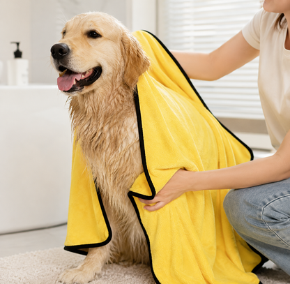 Quick-Dry Pet Bath Towel.