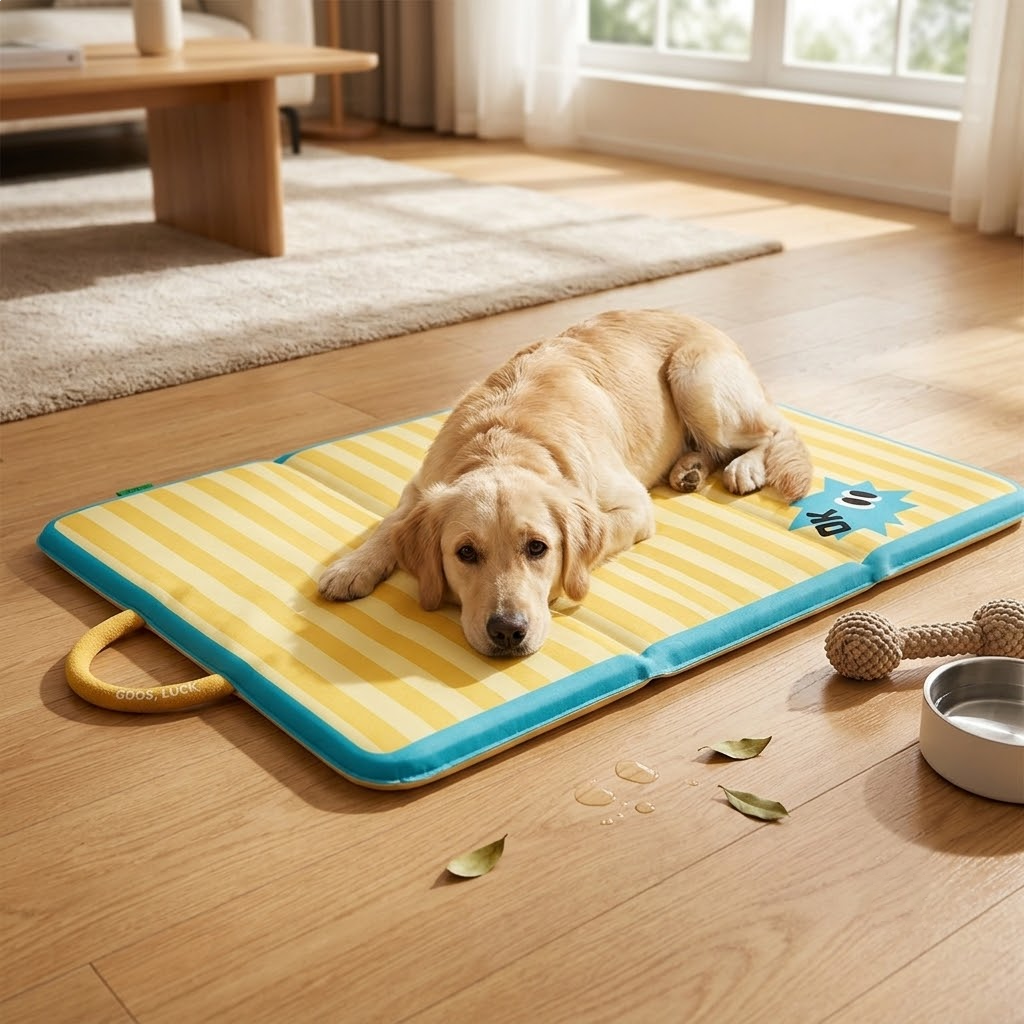 Striped Waterproof Pet Mat.