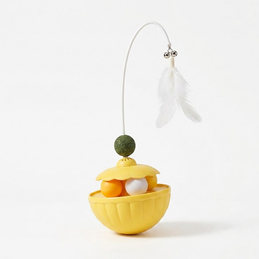 Interactive Wobble Cat Toy Feeder.