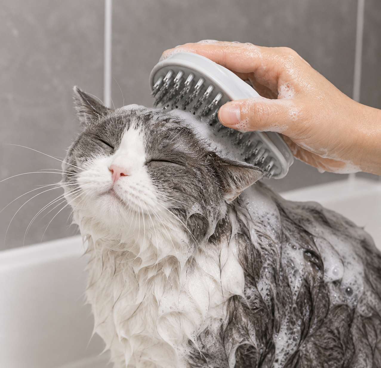 Pet Bath & Massage Brush.