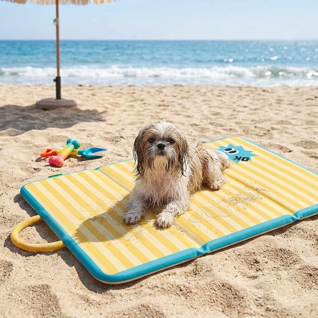 Striped Waterproof Pet Mat.
