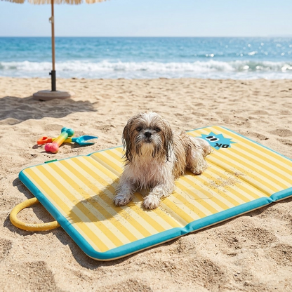 Striped Waterproof Pet Mat.